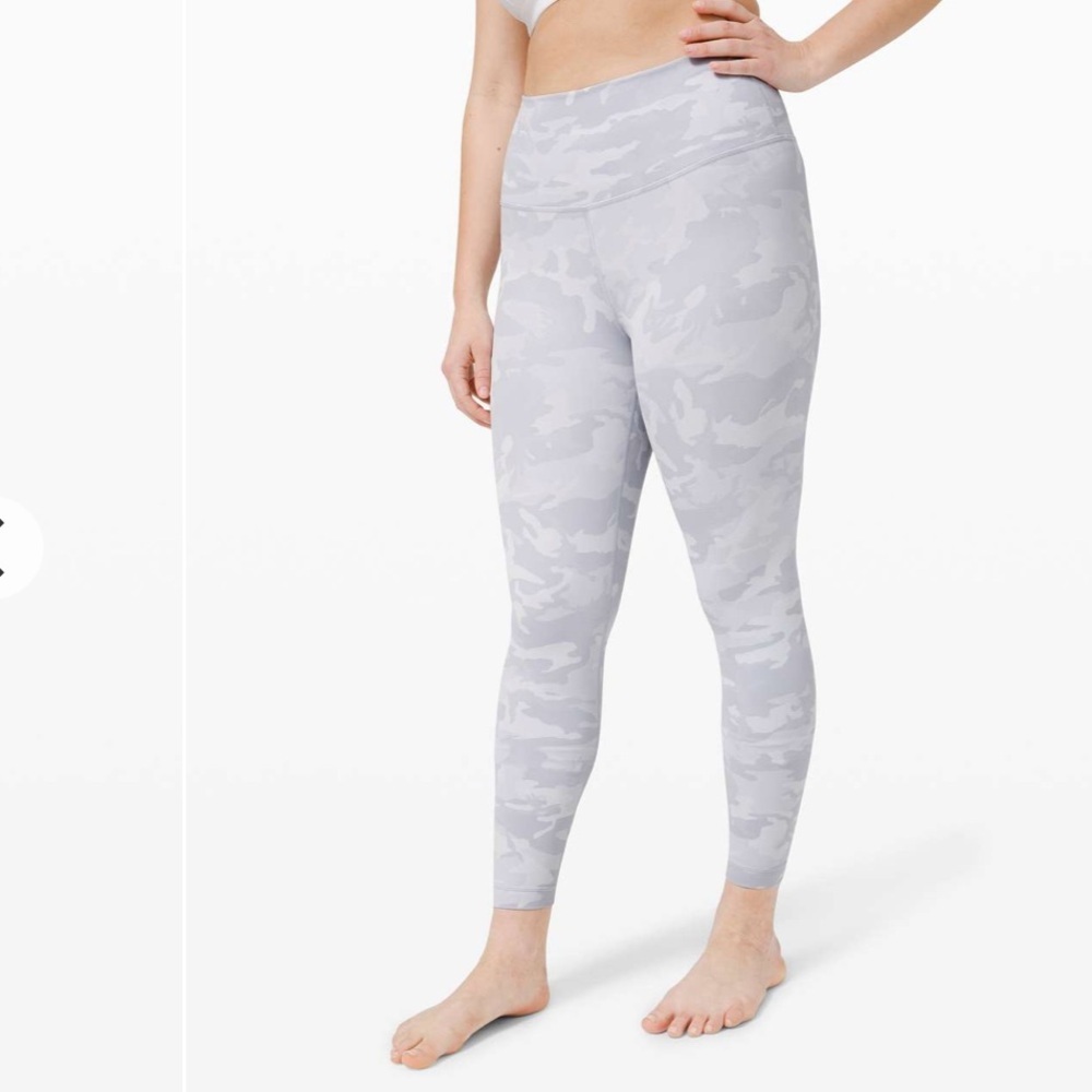 Lululemon Wunder Under HR High Rise Waist Tight 25" Luxtreme Camo Jacquard 8